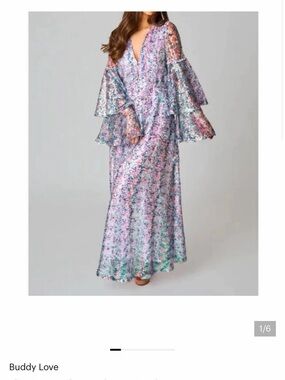 buddy love sequin maxi dress BuddyLove Atlas Sequin Caftan Maxi Dress